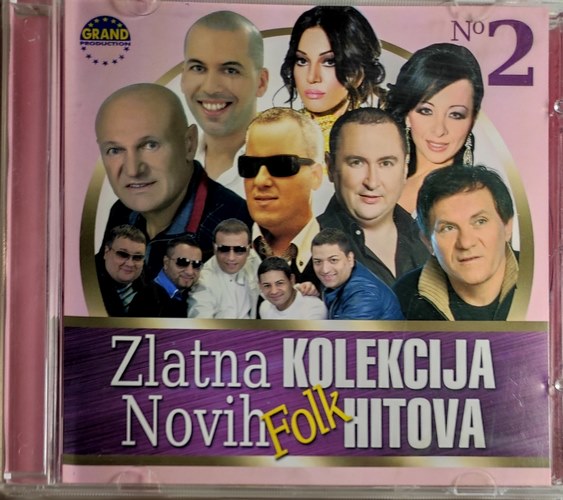 CD ZLATNA KOLEKCIJA NOVIH FOLK HITOVA  KOMPILACIJA 2013