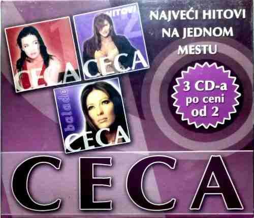 CECA NAJVECI HITOVI NA JEDNOM MESTU balade narodna svetlana raznjatovic (3CD)