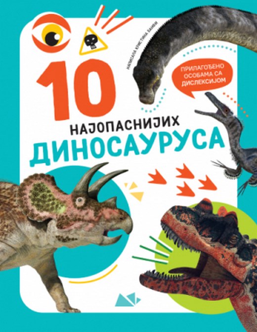 10 najopasnijih dinosaurusa Kristina Banfi knjiga 2024 Mali skolarci: 7-9 god.