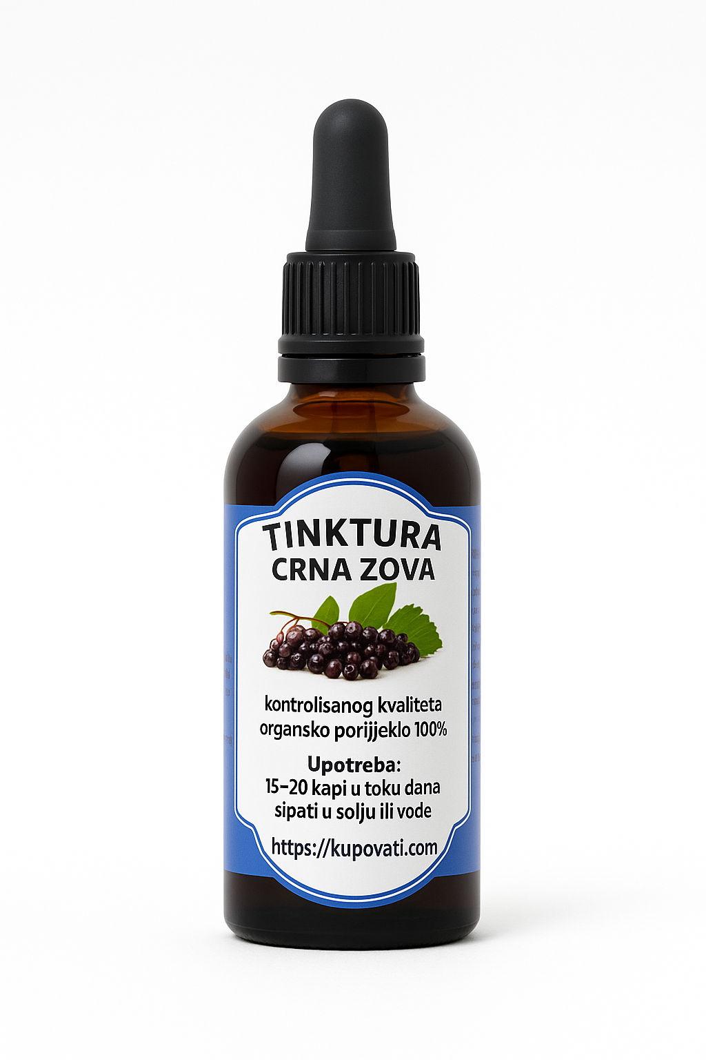 Tinktura Crna Zova 50ml – prirodna zaštita disajnih puteva i imuniteta 100% Prirodno