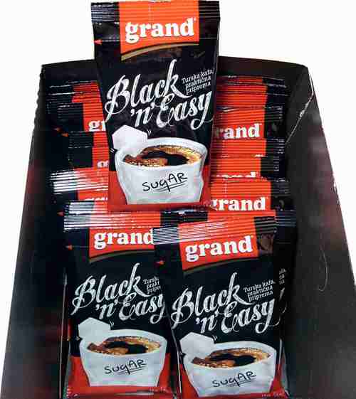 GRAND KAFA Black n Easy 44x8g  instant crna kafa prakticna primena Turkish coffee